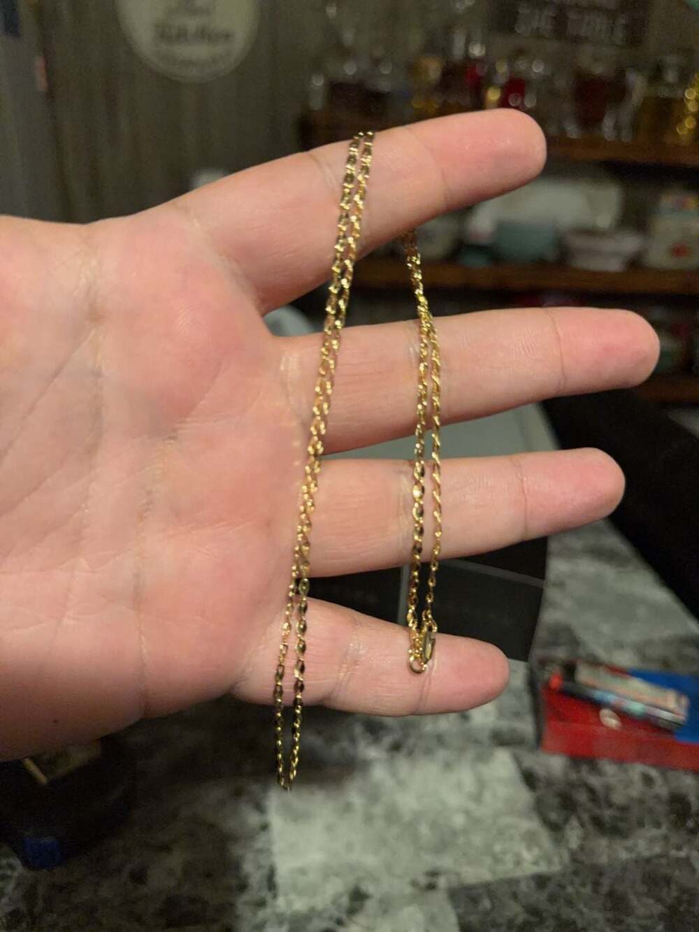 Gold filled  Mariner Link 22 inch Chain Necklace